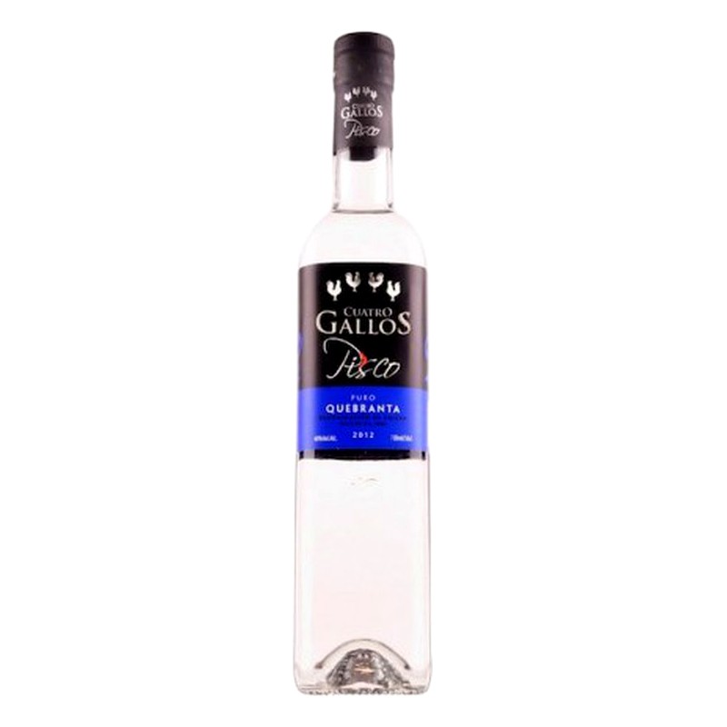 PISCO CUATRO GALLOS QUEBRANTA 700ML