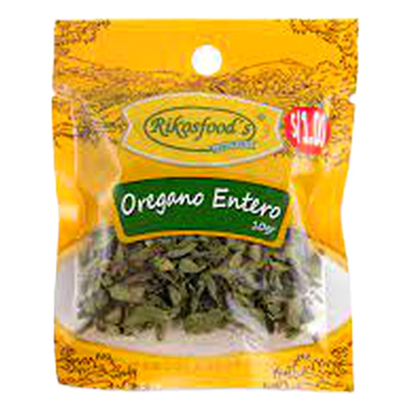 OREGANO ENTERO RIKOSFOODS 8G