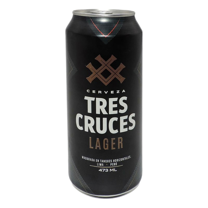 CERVEZA TRES CRUCES NEGRA LATA X UND 473ML 