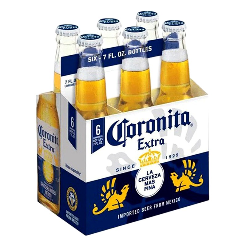 CERVEZA CORONITA EXTRA BOTELLA SIX PACK 210ML 