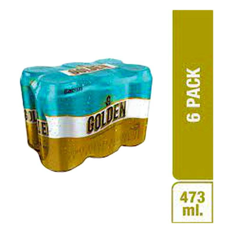 CERVEZA GOLDEN LATON SIX PACK 473ML 
