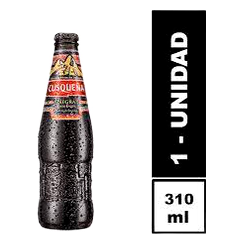 CERVEZA CUSQUEÑA NEGRA BOTELLA X UND 310ML