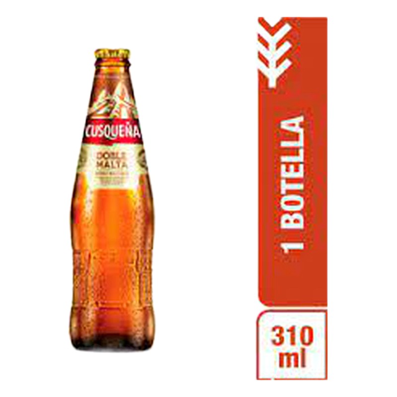 CERVEZA CUSQUEÑA DOBLE MALTA BOTELLA X UND 310ML