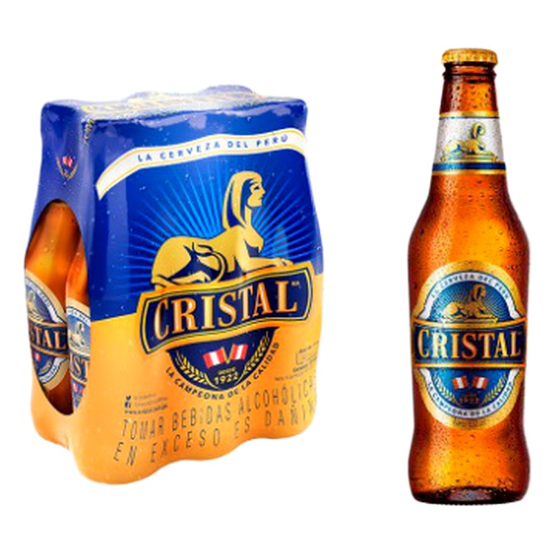 CERVEZA CRISTAL BOTELLA SIX PACK 330ML