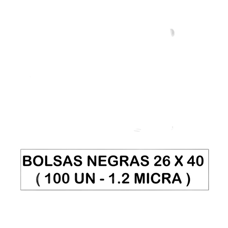 BOLSA DE BASURA DE 26X40 (MEDIANAS)