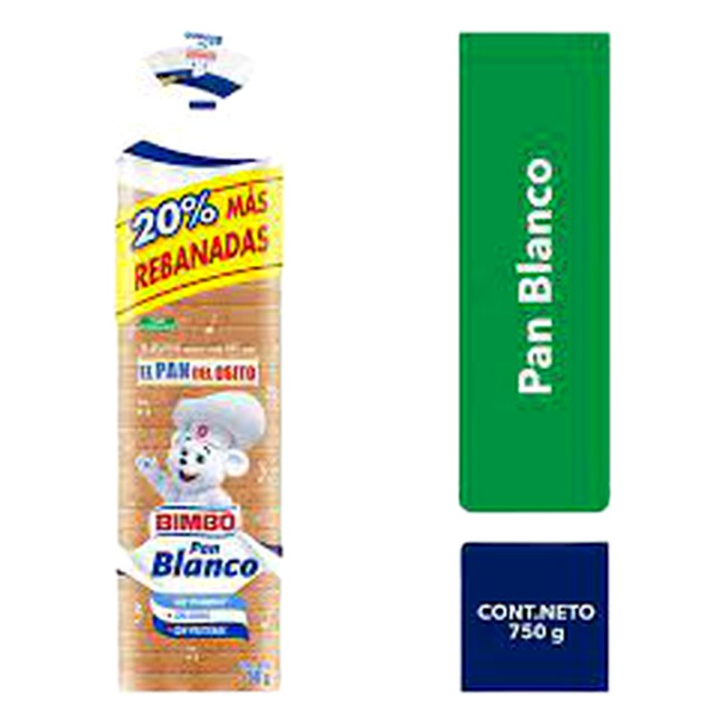 BIMBO PAN BLANCO XG 750G