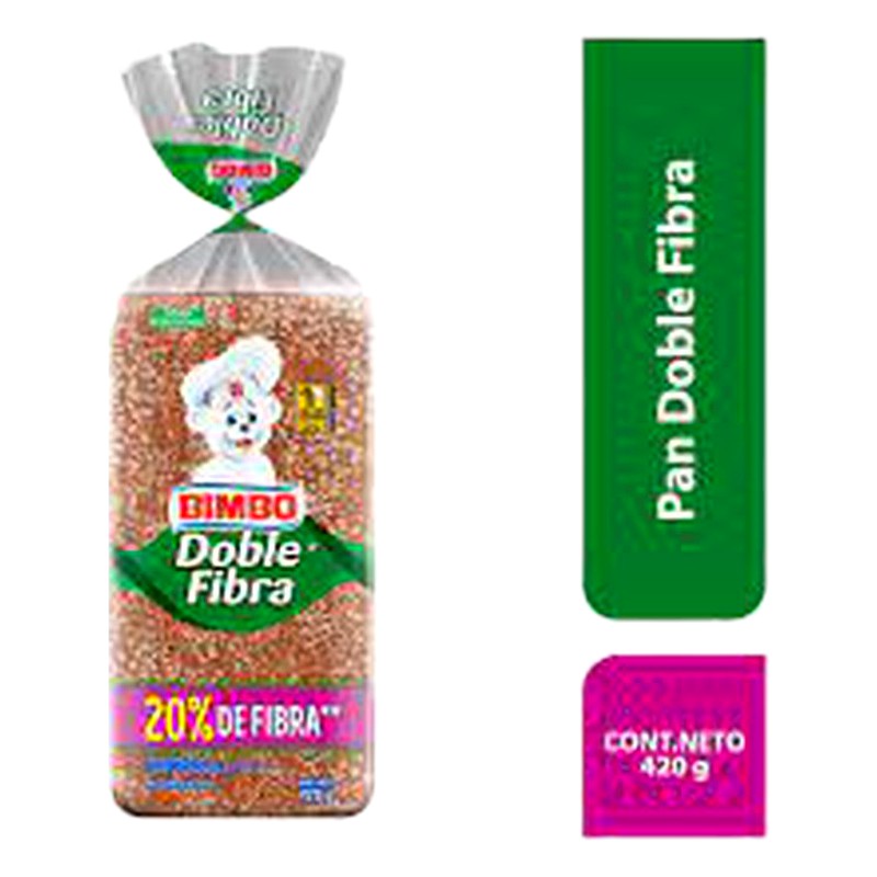 BIMBO PAN DOBLE FIBRA 420G