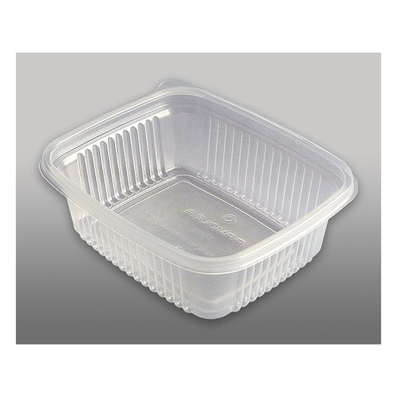 ENVASE RECTANGULAR TRANSPARENTE 1LT DELI (1 CIENTO) 