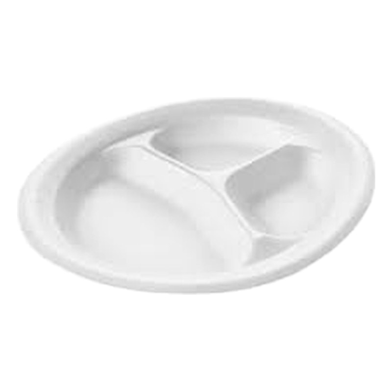 PLATO DESCARTABLE CON DIVISION NUMERO 26 (1.CIENTO)