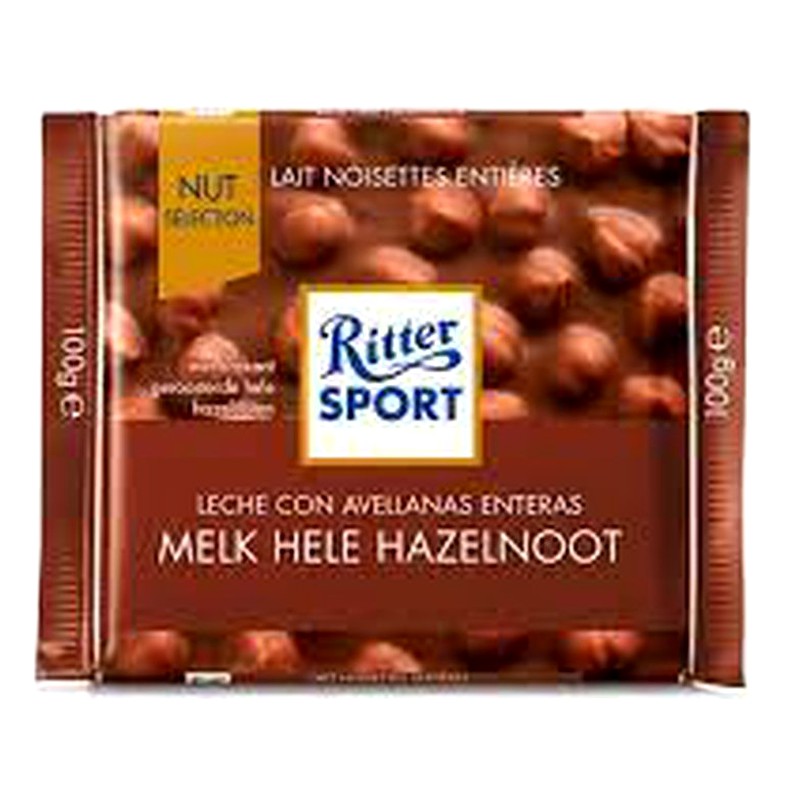 RITTER SPORT CHOCOLATE CON AVELLANAS 100G 