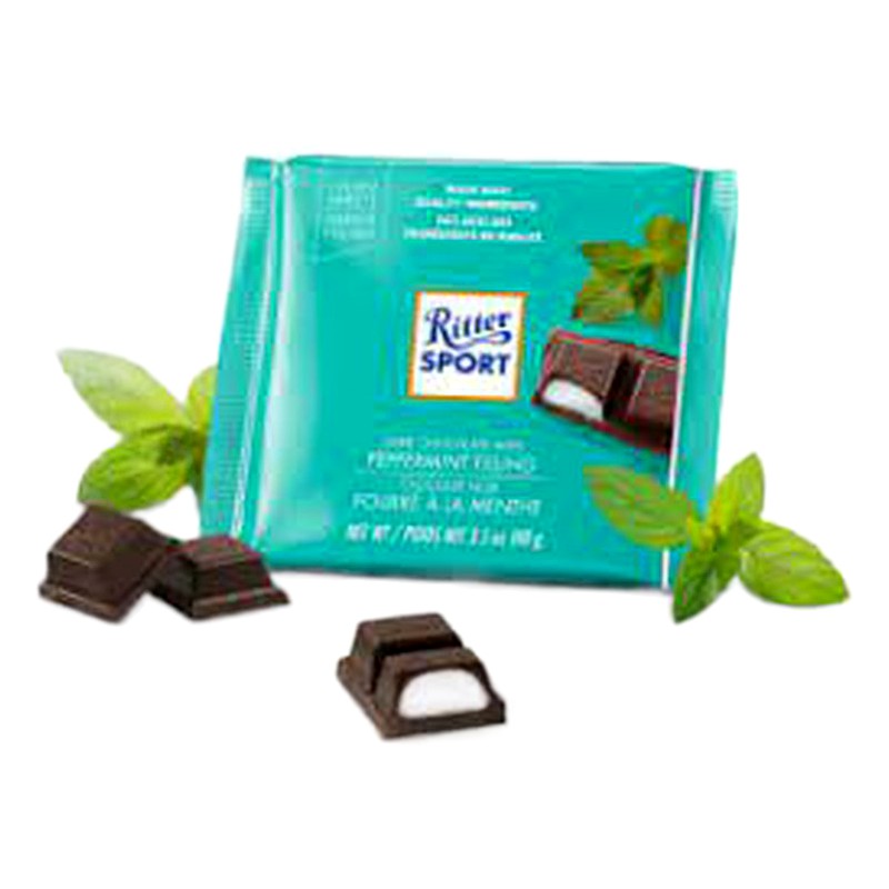 RITTER SPORT CHOCOLATE CON RELLENO DE MENTA  100G 