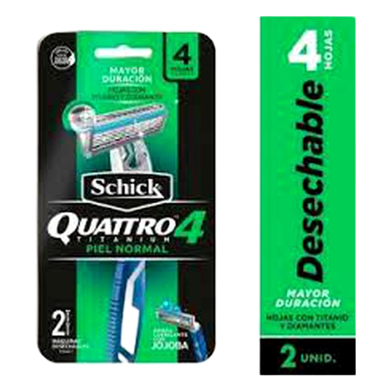 PRESTOBARBA SCHICK 4 HOJAS 