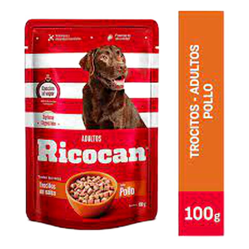RICOCAN TROCITOS EN SALSA POLLO 100G 