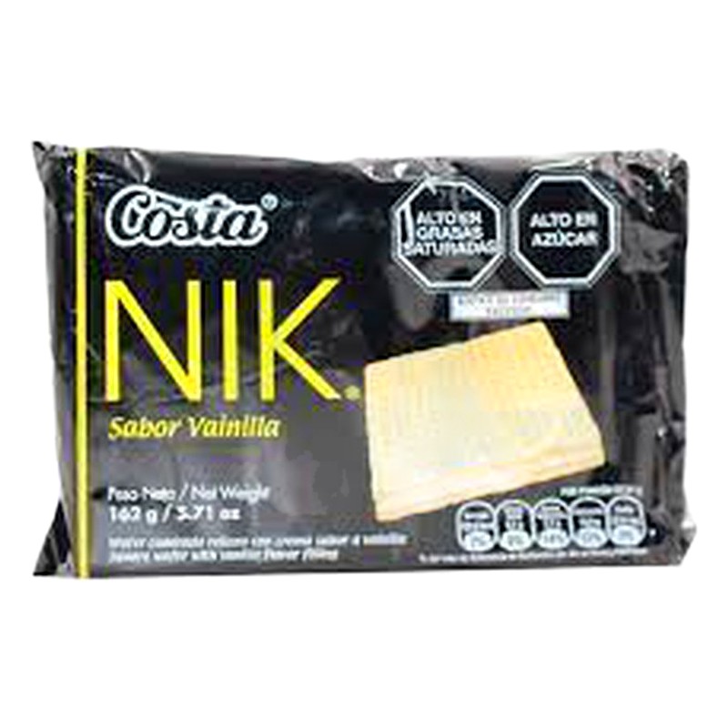 NIK DE VAINILLA CHICA X PAQUETE 162G 