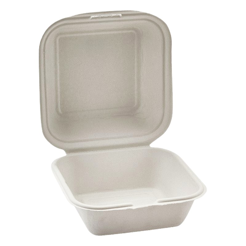 PLATO TECNOPOR C/ TAPA - POSTRE 5X5 (25 UND)