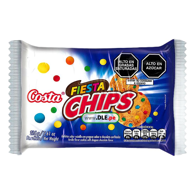 CHIPS FIESTA X PAQUETE 216G 
