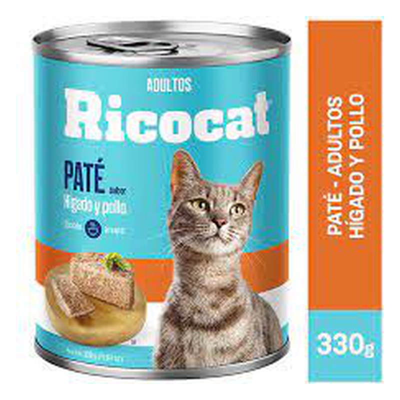 RICOCAT PATE HIGADO Y POLLO ADULTO 330G