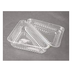 PLATO TRIANGULAR TRANSP. PLASTICO C/TAPA (25 UND)