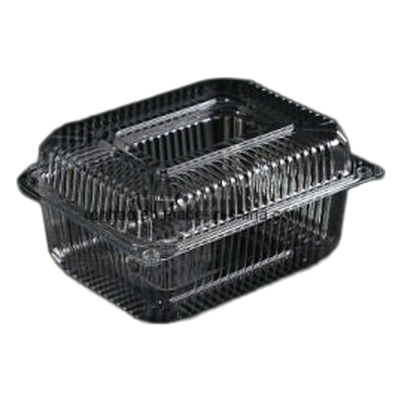 CT4 CUADRADO TRANSP. PLASTICO C/TAPA (50 UND)