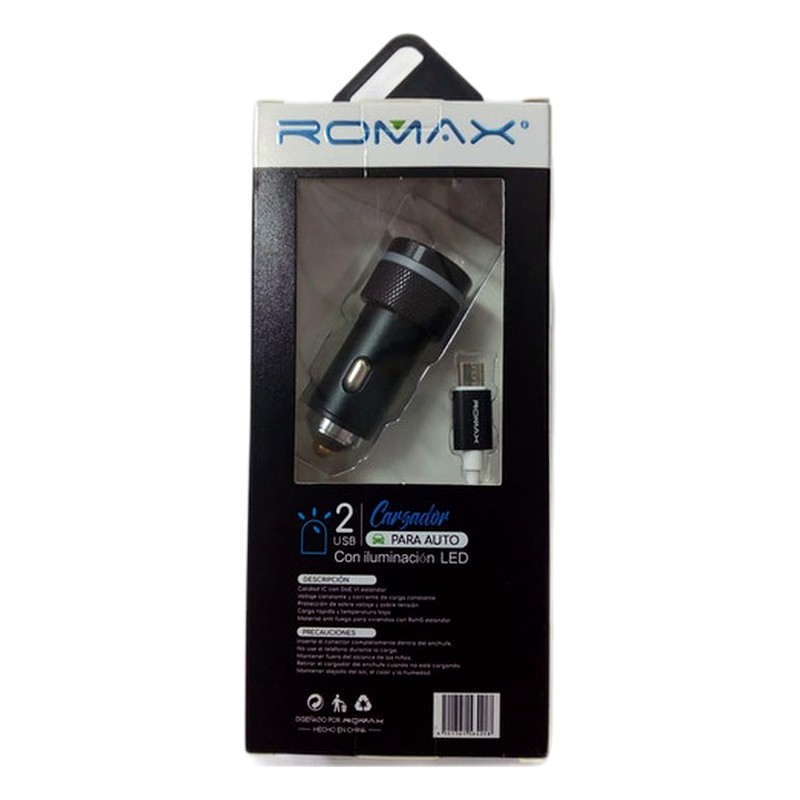 ROMAX CARGADOR PARA AUTO 