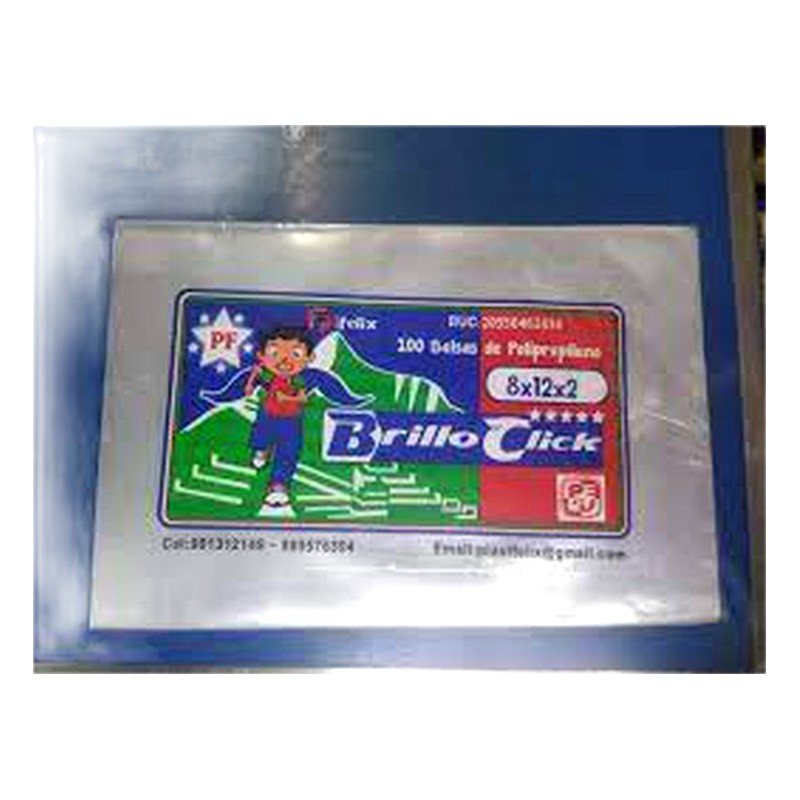 BOLSA CON BRILLO 9X14 (UNIDAD)