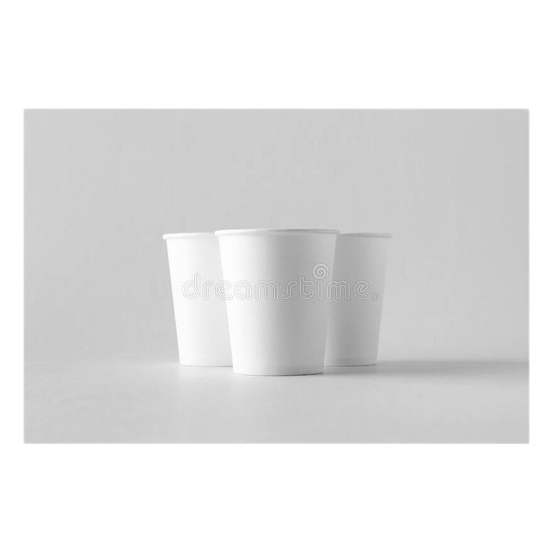 VASO DE CAFE DE 8OZ BLANCO SIN TAPA (1.CIENTO)