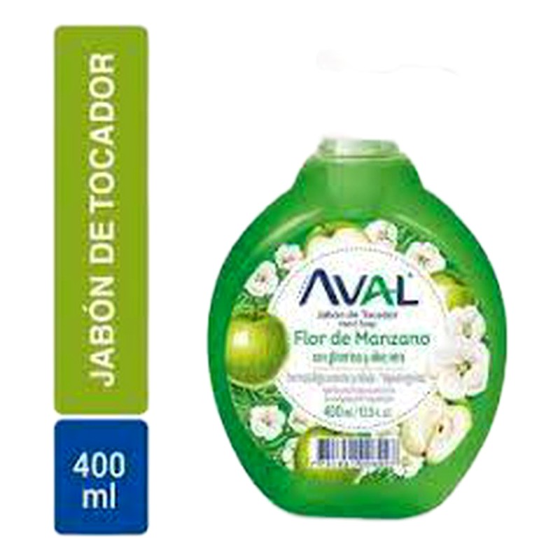 JABON LIQUIDO AVAL FLOR DE MANZANA 400ML