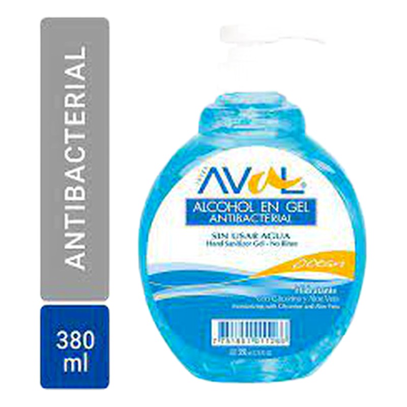 ALCOHOL EN GEL AVAL OCEAN 400ML 380ML