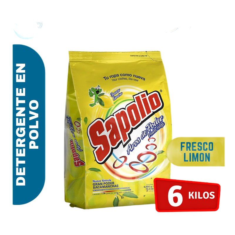 DETERGENTE SAPOLIO FRESCO LIMON 6 KG