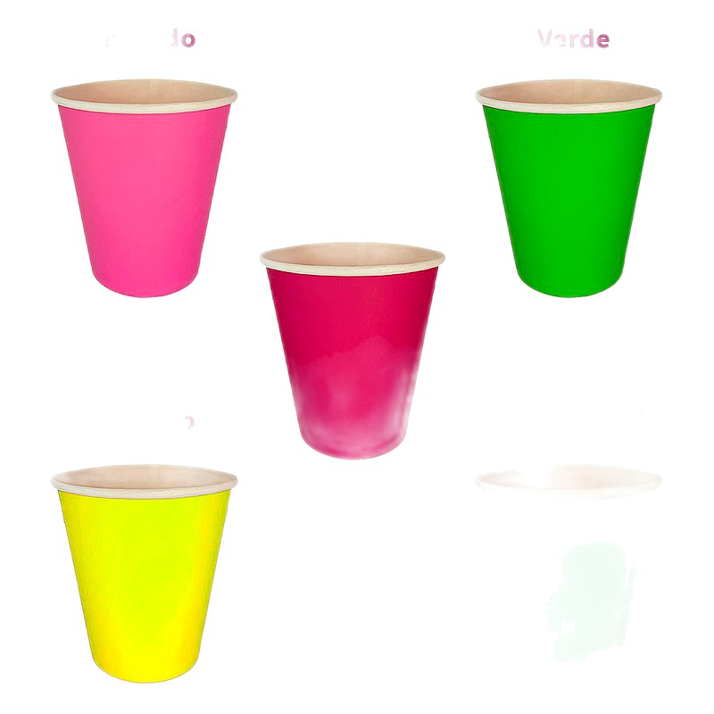 VASO DE COLORES 10 OZ (1.CIENTO)