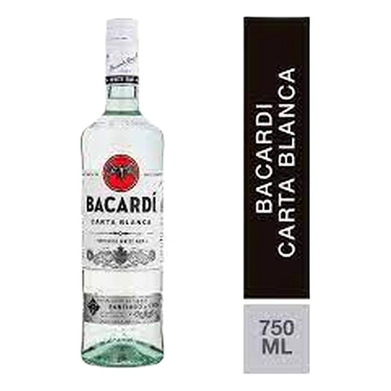 RON BACARDI BLANCO 750ML.