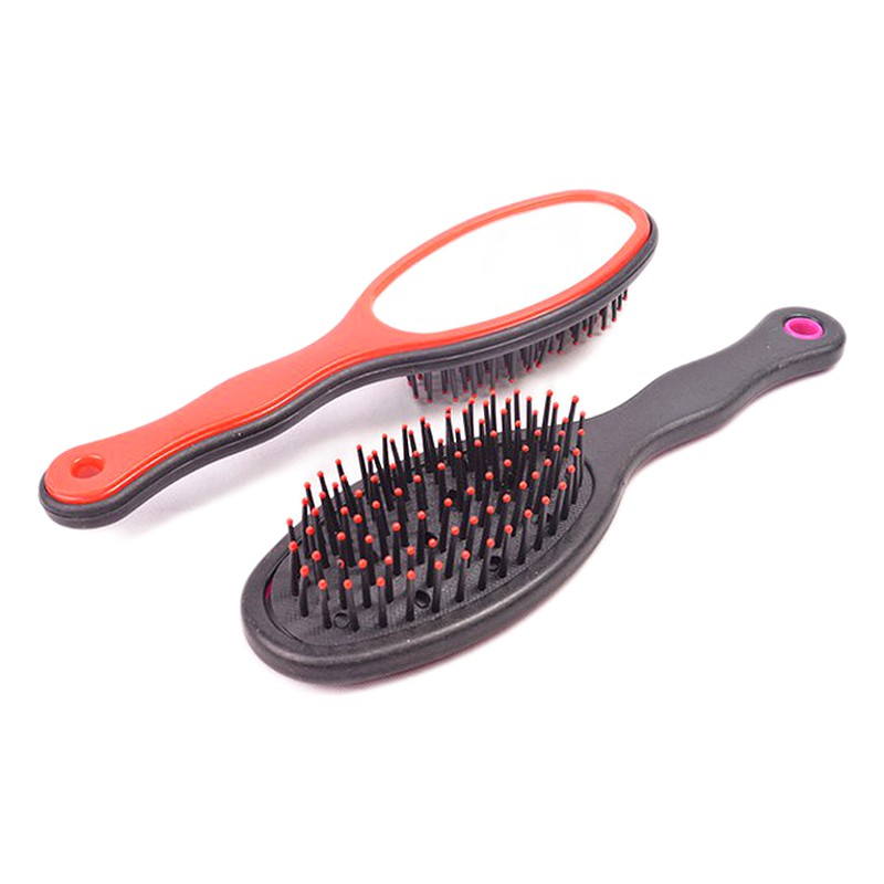 CEPILLO DE CABELLO CON ESPEJO PARA MUJER