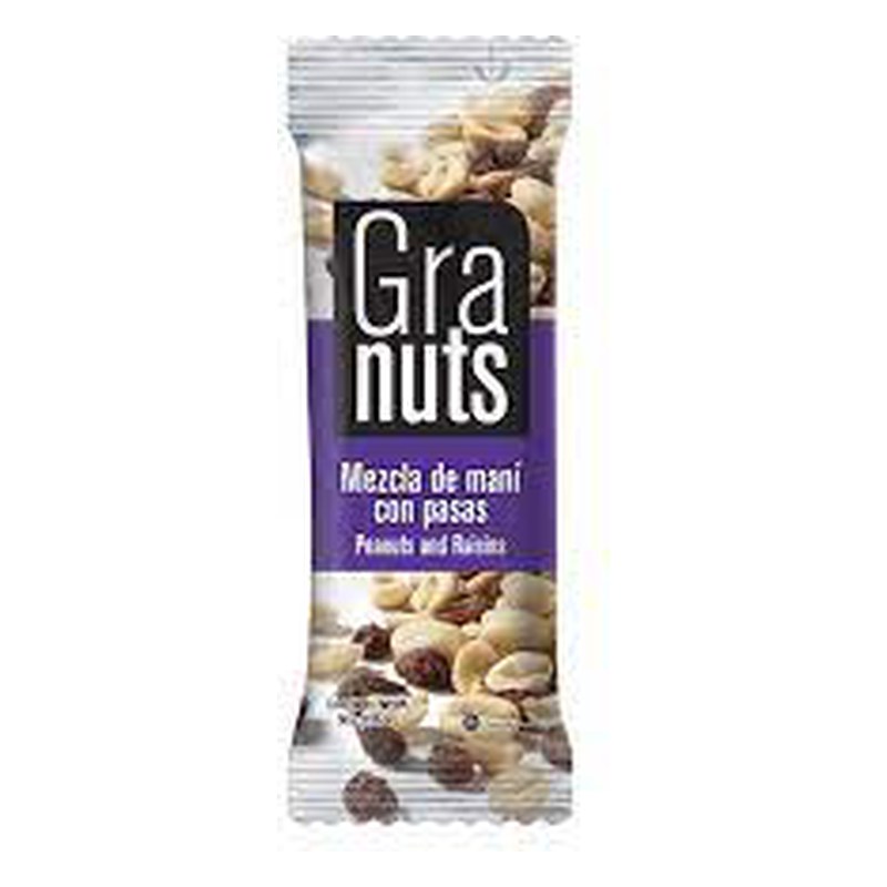 GRANUTS MANÍ CON PASAS 50G 