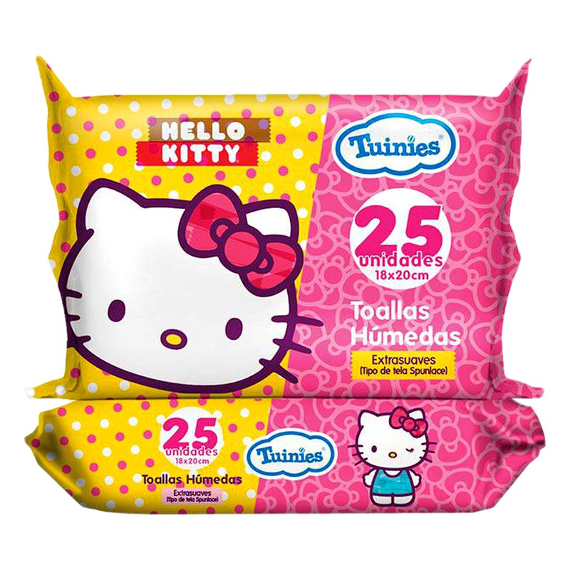 TOALLITAS HUMEDAS HELLO KTTY 25 UND