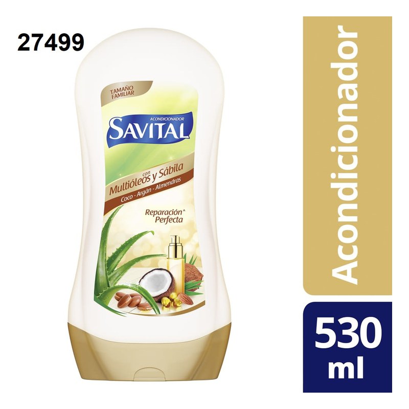 ACONDICIONADOR SAVITAL MULTIOLEOS Y SABILA 530ML 