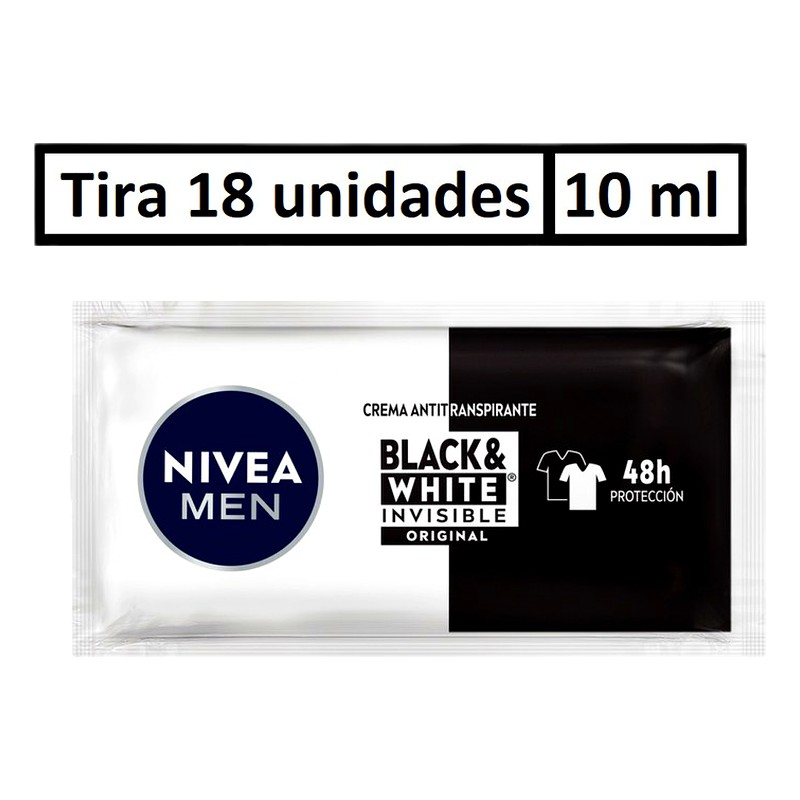DESODORANTE NIVEA MEN INVISIBLE 48H SACHET 10ML 