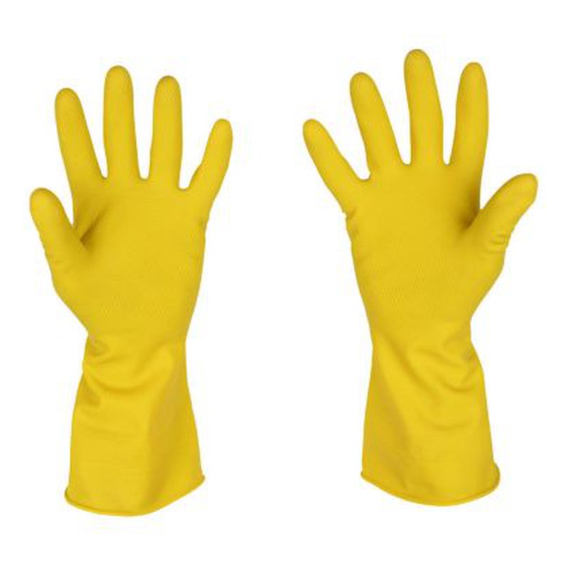 GUANTES DE LATEX HOUSEHOLD GLOVES TALLA L 