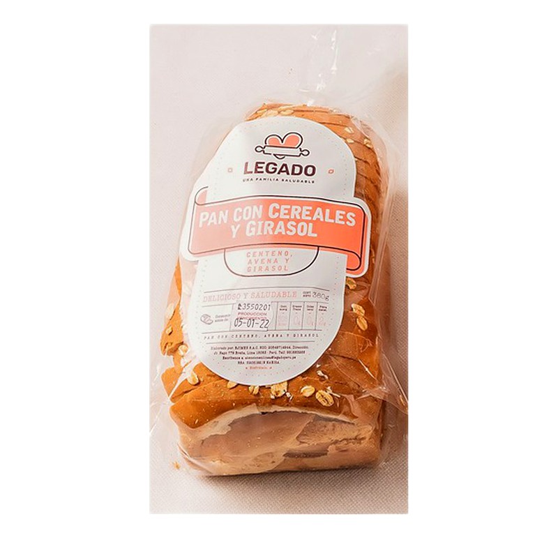 PAN CON CEREALES Y GIRASOL 300G
