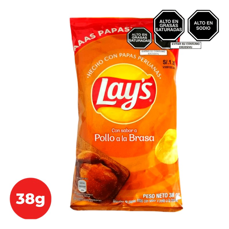 PAPAS LAYS SABOR POLLO A LA BRASA 36 G 