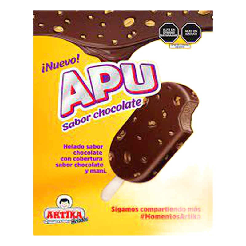 HELADO ARTIKA APU SABOR CHOCOLATE 52G 