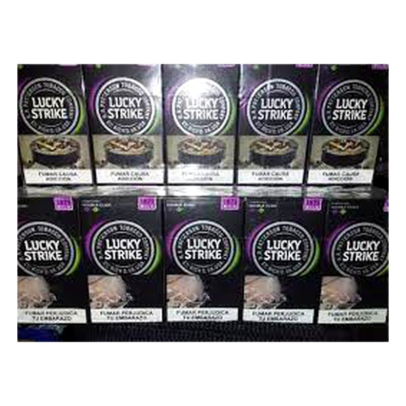 CIGARRO LUCKY STRIKE MORA X PAQUETE ( DE 20 CAJETILLAS X20UND )