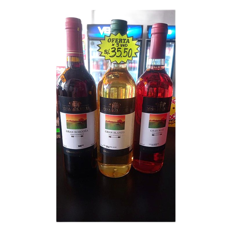 OFERTA 3 VINOS VIÑA LOS REYES 750ml
