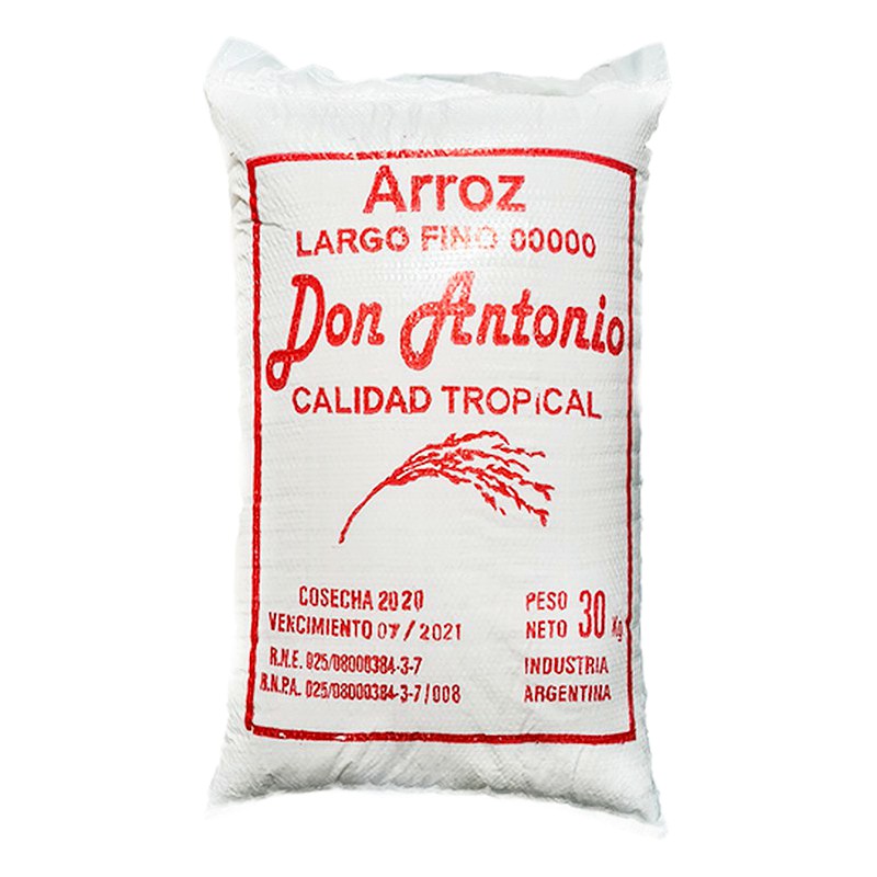 ARROZ DON ANTONIO CLASIFICADO X SACO DE 49 KG 