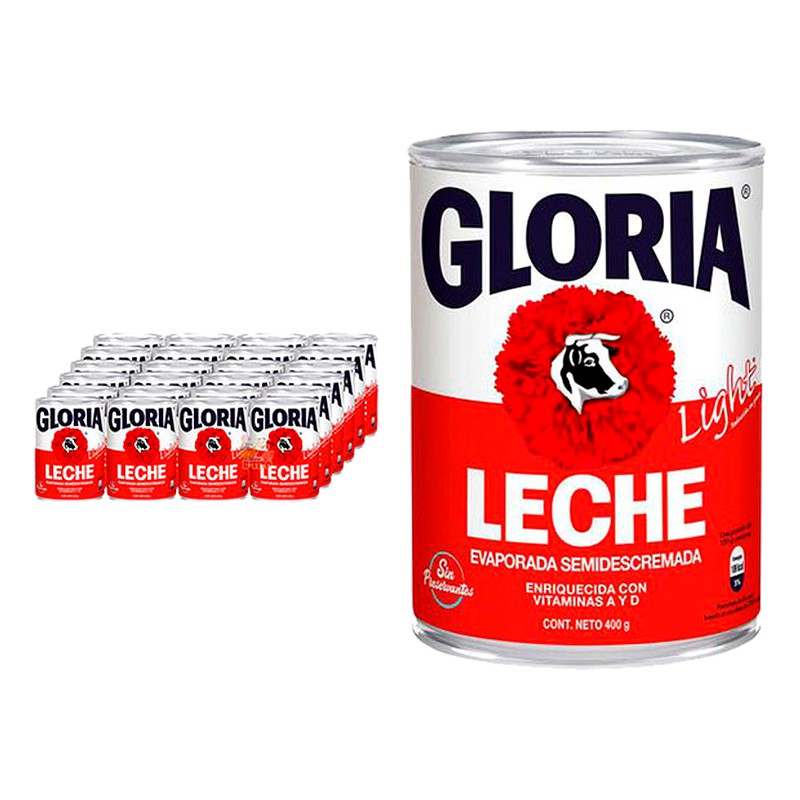 PLANCHA DE LECHE GLORIA ROJA DE (24 UND)