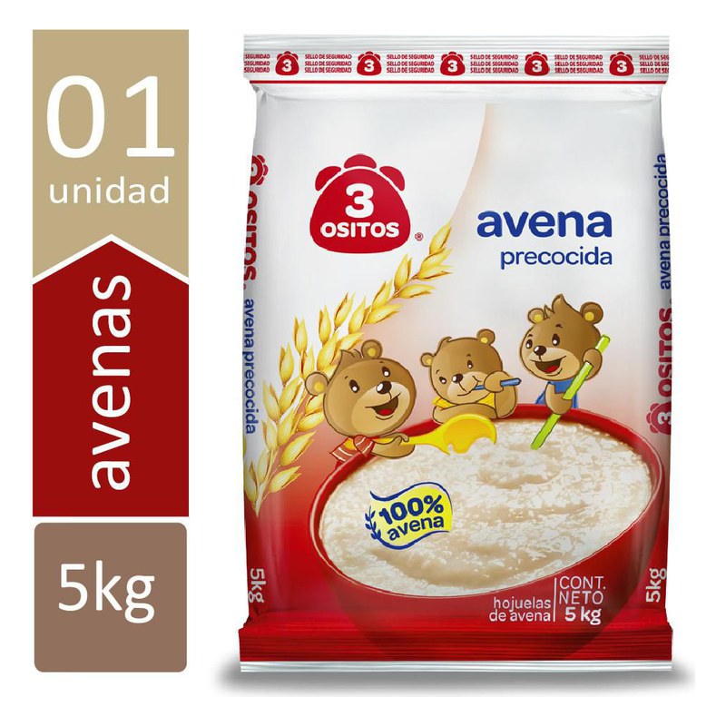 AVENA PRECOCIDA 3 OSITOS DE 5KG 