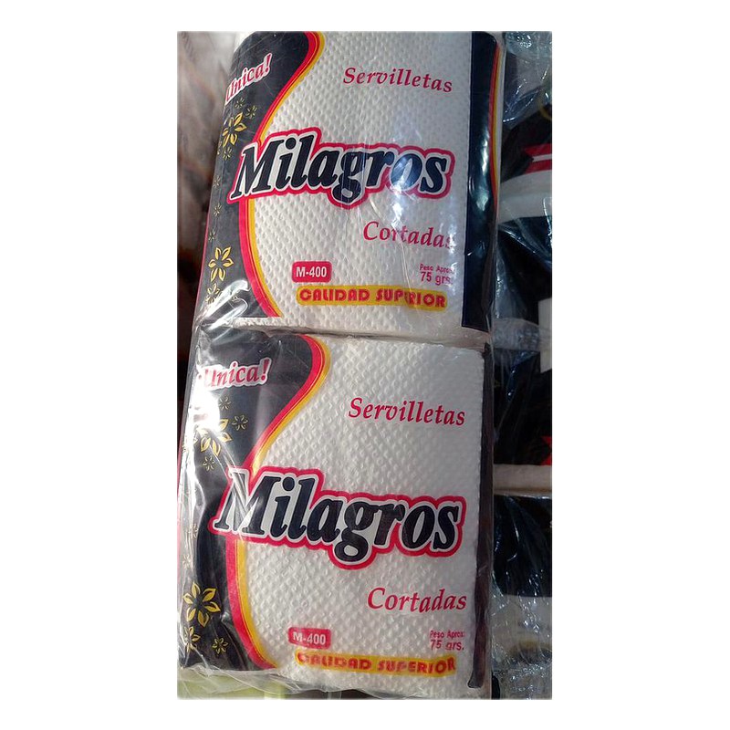 SERVILLETA MILAGROS CORTADAS DE 75G 