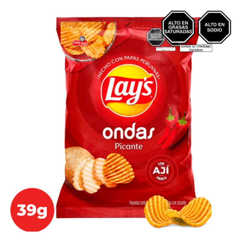 LAYS ONDAS PICANTE 34G 