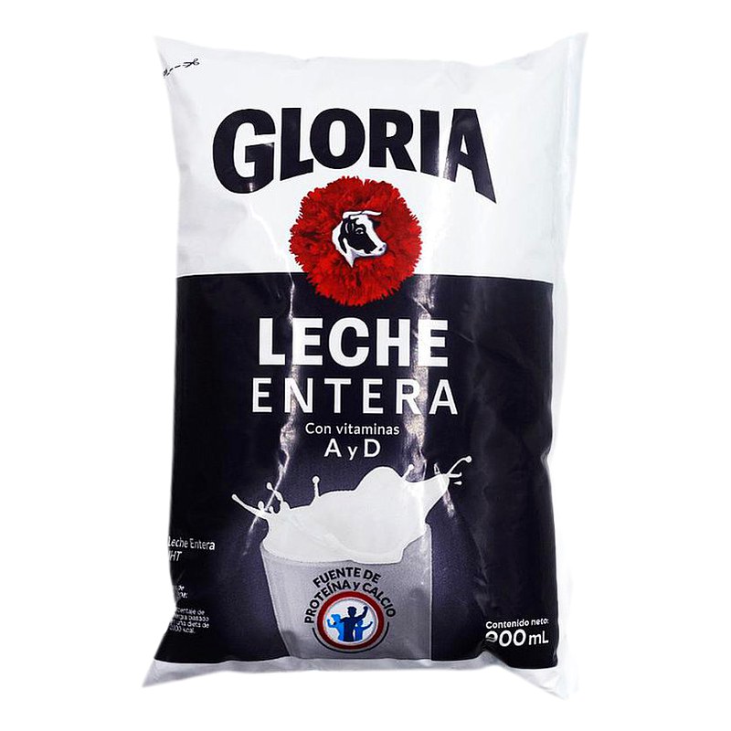 LECHE GLORIA ENTERA BOLSA DE 900ML