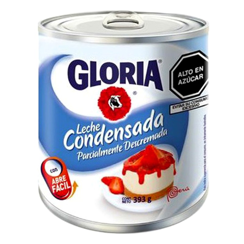 LECHE CONDENSADA GLORIA LATA 393G 