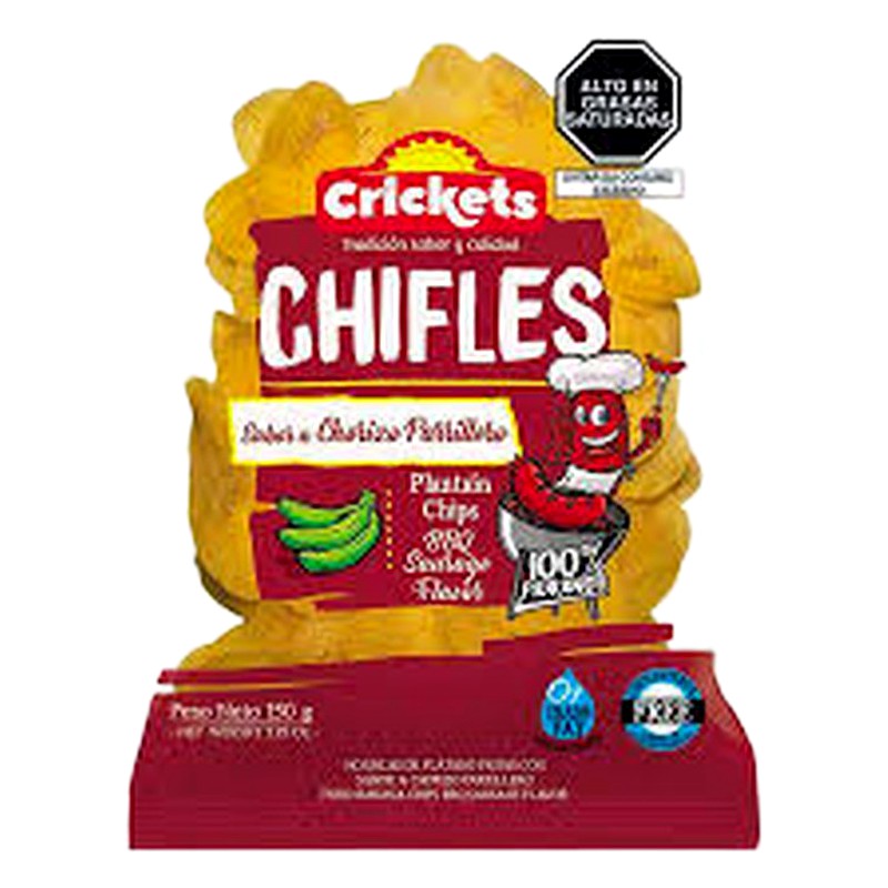 CHIFLE CRICKETS SABOR CHORIZO PARRILLERO DE 150 G